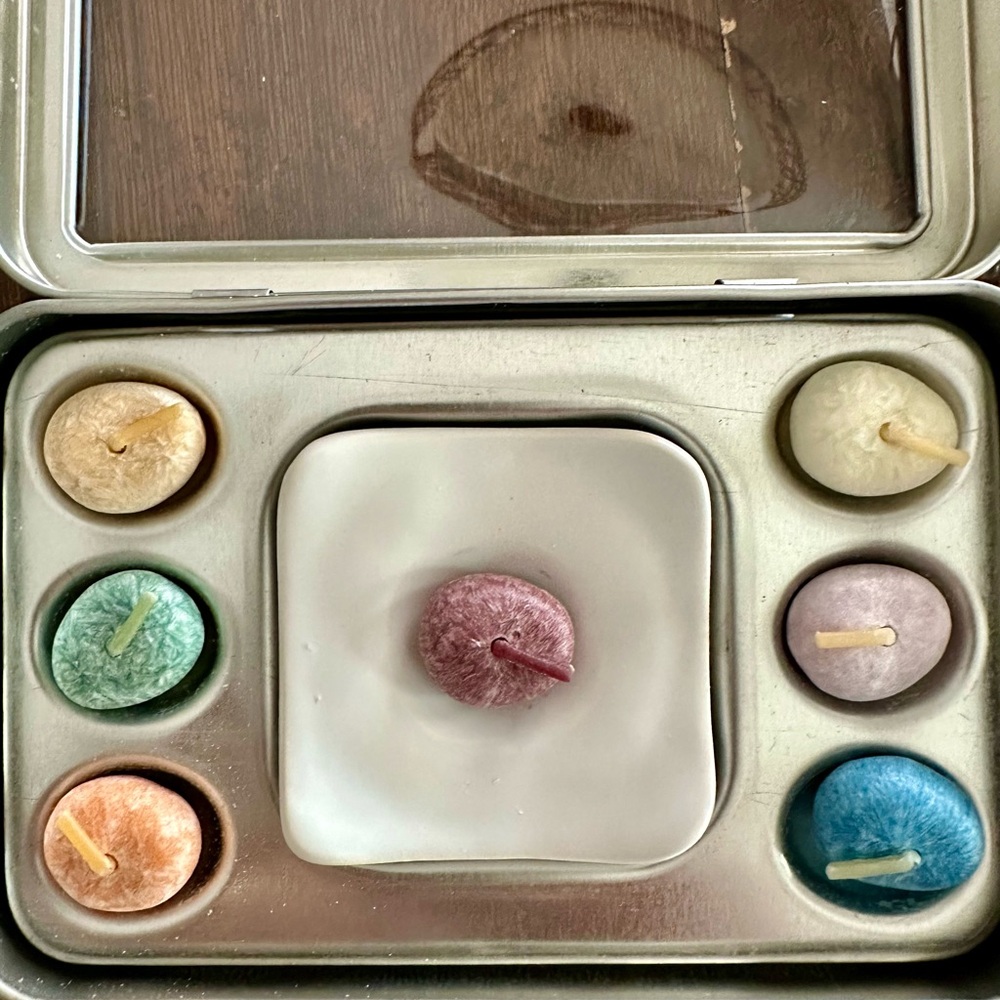 Cerra Assorted Scented Tea Light Candle Tin - Multicolor